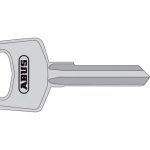 34 Right Hand 6 Pin Key Blank ABUKB20066
