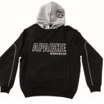 Hooded Sweatshirt Black / Grey - L (46in) APAHOODBGL