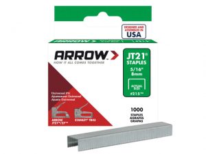 JT21 T27 Staples 8mm ( 5/16in) Box 1000 ARRJT21516S