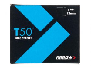 T50 Staples 12mm (1/2in) Pack 5000 (4 x 1250) ARRT5012