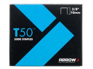 T50 Staples 10mm (3/8in) Pack 5000 (4 x 1250) ARRT5038