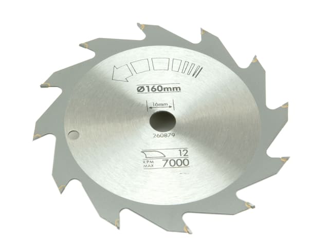 Circular Saw Blade 160 x 16mm x 12T Fast Rip B/DX13100