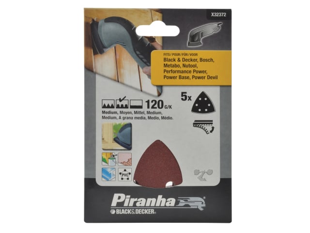 X32372 Detail Sanding Sheets Fine 120G (Pack 5) B/DX32372 - Image 2