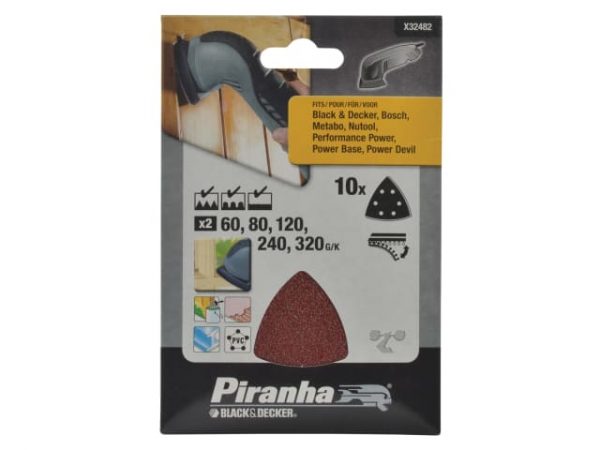 X32482 Detail Sanding Sheets Assorted (Pack 10) B/DX32482 - Image 3