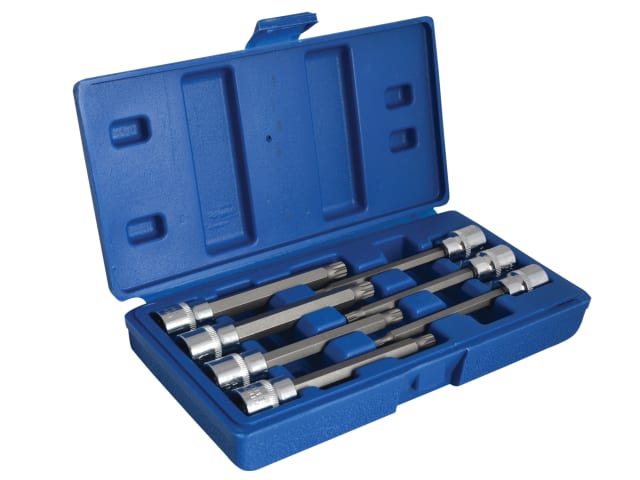 3/8in Drive Extra Long Spline Socket Bit Set - 7 Piece B/S01512