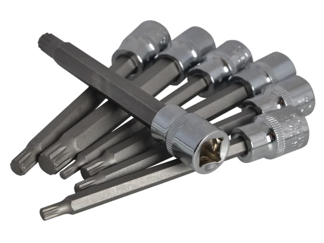 3/8in Drive Extra Long Spline Socket Bit Set - 7 Piece B/S01512 - Image 3