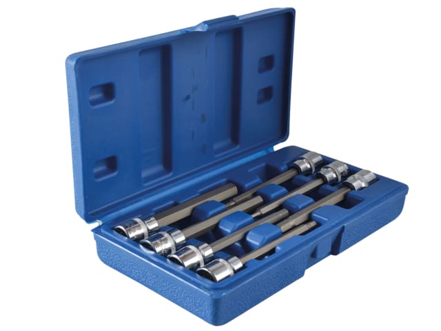 Extra Long 3/8in Square Drive Hex Bit Sockets 7Piece B/S01516