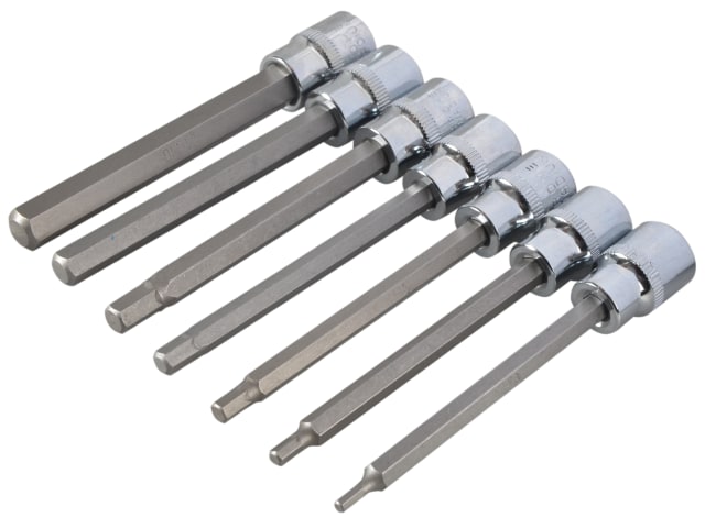 Extra Long 3/8in Square Drive Hex Bit Sockets 7Piece B/S01516 - Image 5
