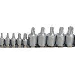 TORX Socket Set of 12 1/4 & 3/8in Square Drive B/S01551