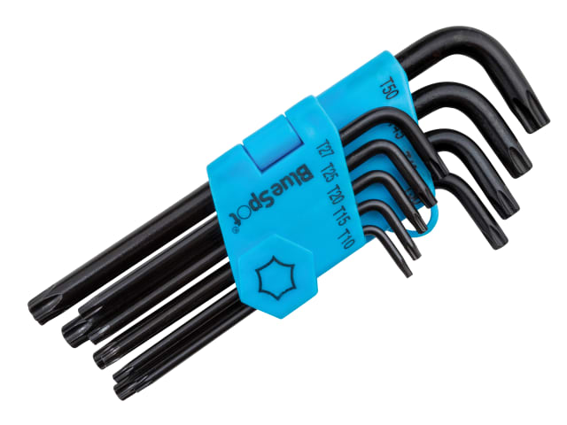 Long Arm Ball End TORX Key Set of 9 (TX10-TX50) B/S15305