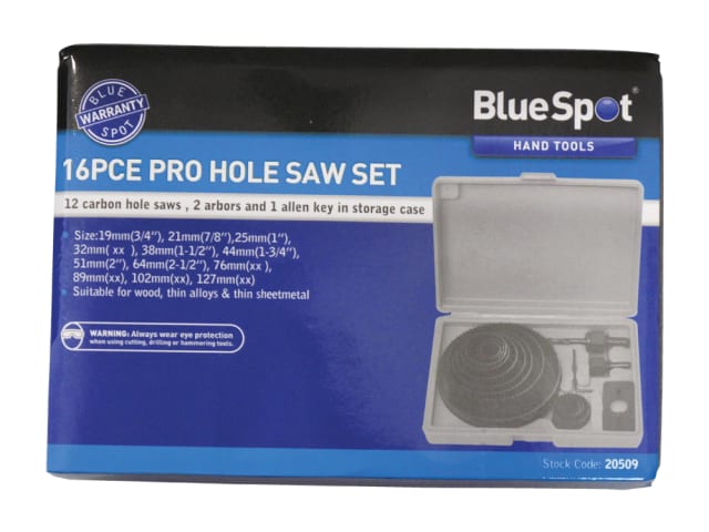 Multi Holesaw Set - 16 Piece 19-127mm B/S20509 - Image 2