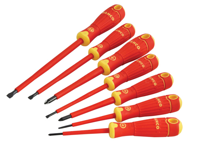 BAHCOFIT Insulated Screwdriver Set - 7 Piece SL/PZ BAH220017