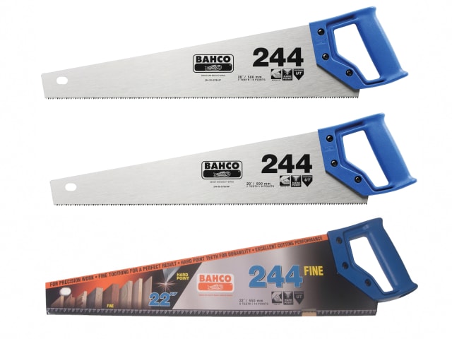 2 x 244 Hardpoint Handsaw 550mm (22in) & 1 x 244 Fine Cut Handsaw 550mm (22in) BAH24422FCS