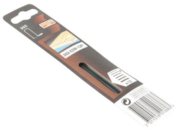302-53W-12P Fret Saw Blades for Wood 130mm (5in) (Pack of 12) BAH30253W