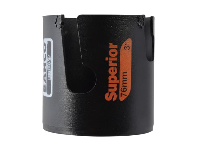 Superior Multi Construction Holesaw Carded 76mm BAH383376C