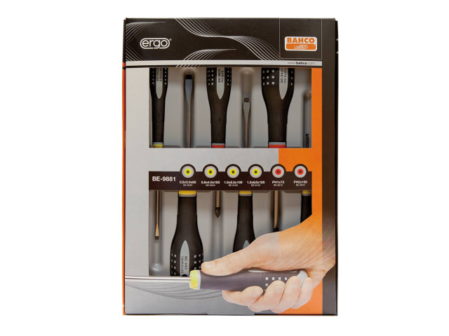 BE-9881 ERGO Screwdriver Set - 6 Piece SL/PH BAH9881