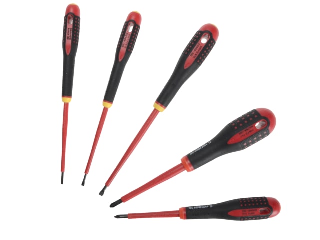 BE-9881S Insulated ERGO Screwdriver Set - 5 Piece SL/PH BAH9881S