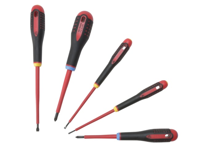 BE-9882S Insulated ERGO Screwdriver Set -  5 Piece SL/PH BAH9882S