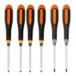 ERGO Through Blade Screwdriver Set -  6 Piece SL/PZ BAH9882TB