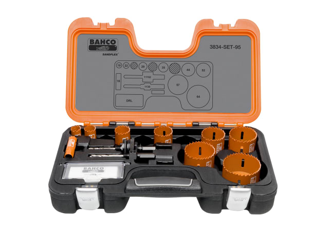 Professional Holesaw Set 3834-95 Sizes: 16-64mm BAHHSSET95