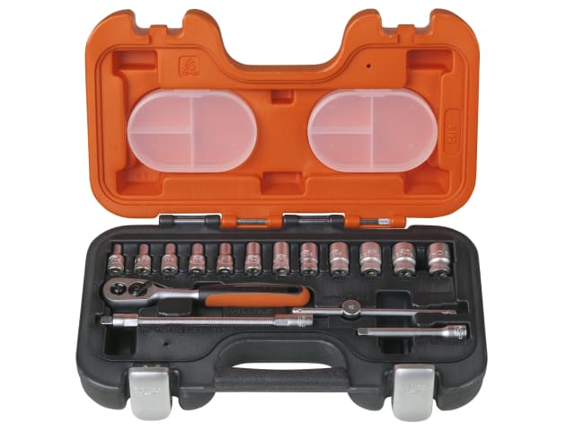 S160 Socket Set of 16 Metric 1/4in Drive BAHS160