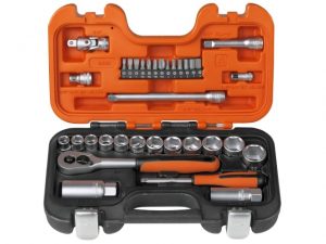 S330 Socket Set of 34 Metric 3/8in Drive + 1/4in Accessories BAHS330