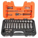 S330L Socket Set of 53 Metric 3/8in Deep Drive + 1/4in Accessories BAHS330L