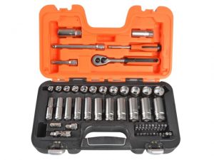 S330L Socket Set of 53 Metric 3/8in Deep Drive + 1/4in Accessories BAHS330L