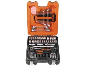 S87+7 Socket & Spanner Set of 94 Metric & AF 1/4 & 1/2in Drive BAHS877