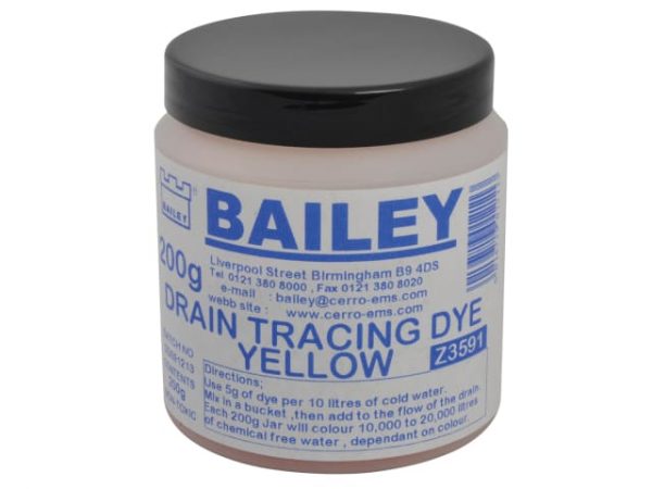 3591 Drain Tracing Dye - Yellow BAI3591