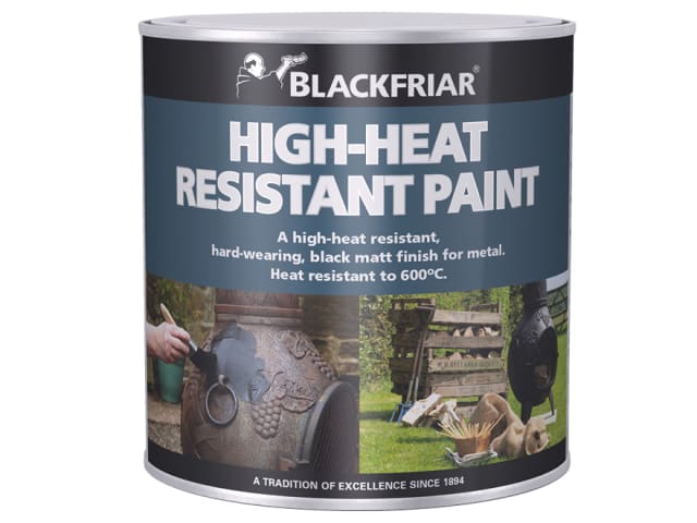High-Heat Resistant Paint Black 250ml BKFHRB250