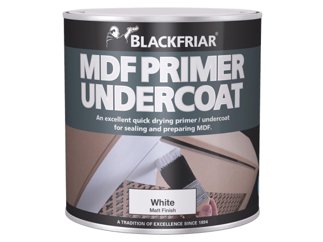 Quick Drying MDF Acrylic Primer Undercoat 250ml BKFMDFP250