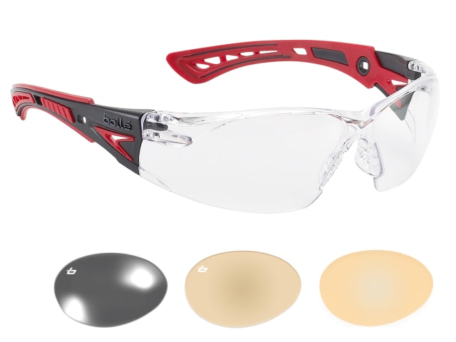 RUSH+ PLATINUM® Safety Glasses - Clear BOLRUSHPPSI - Image 2
