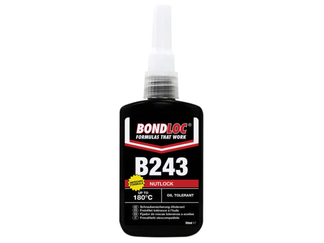 B243 Nutlock Medium Strength Threadlocker 50ml BONB24350