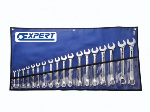 Combination Spanner Set with Tool Roll -  18 Piece BRIE110313B
