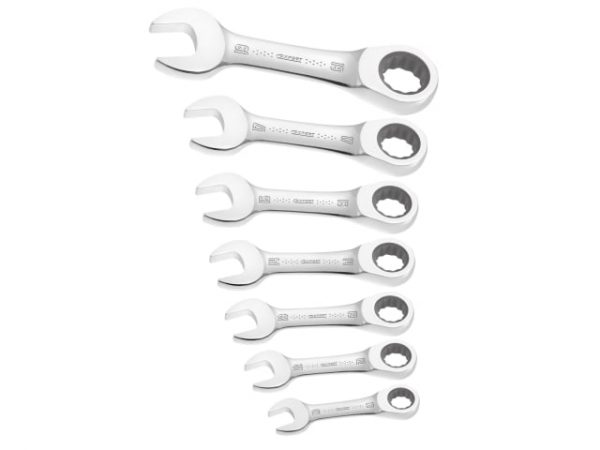 Stubby Ratchet Spanner Set -  7 Piece BRIE111104B