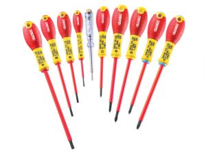 E160912 Insulated Screwdriver Set - 10 Piece SL/PH/PZ BRIE160912B