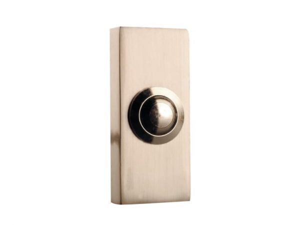 2204BN Wired Doorbell Additional Chime Bell Push Brushed Nickel BYR2204BN