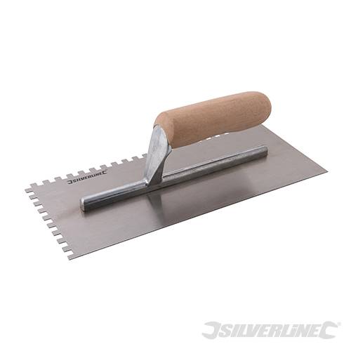 Adhesive Trowel Wood-Handle 280 x 120mm - 6mm Teeth CB59