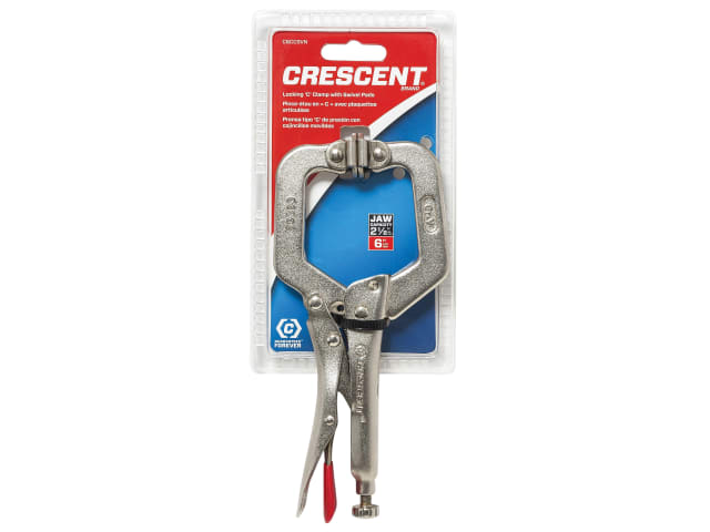 Locking C-Clamp with Swivel Pads 150mm (6in) CREC6CCSVN - Image 2