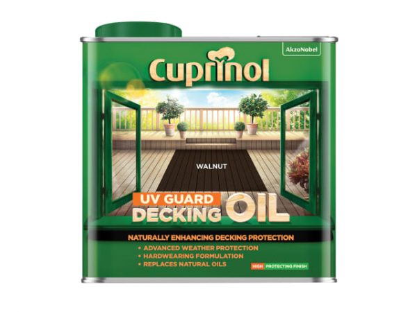 UV Guard Decking Oil Walnut 2.5 litre CUPDOW25L