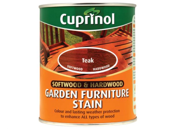 Softwood & Hardwood Garden Furniture Stain Teak 750ml CUPGFST750