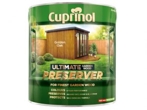 Ultimate Garden Wood Preserver Golden Oak 4 litre CUPGWPREGO4L