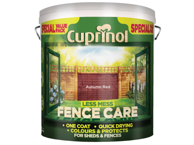 Less Mess Fence Care Autumn Red 6 litre CUPLMFCAR6L