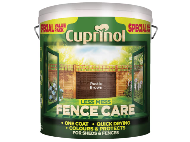 Less Mess Fence Care Rustic Brown 6 litre CUPLMFCRB6L