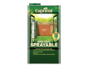 One Coat Sprayable Fence Treatment Autumn Gold 5 litre CUPNSFTAG5L