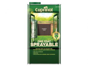 One Coat Sprayable Fence Treatment Forest Oak 5 litre CUPNSFTFO5L