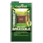 One Coat Sprayable Fence Treatment Harvest Brown 5 litre CUPNSFTHB5L