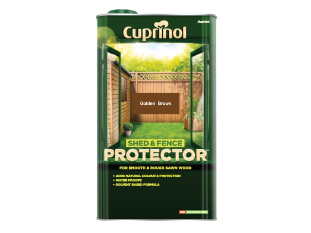 Shed & Fence Protector Gold Brown 5 litre CUPSFGB5L