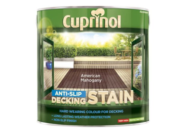 Anti-Slip Decking Stain American Mahogany 2.5 litre CUPUTDSAM25L